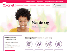 Tablet Screenshot of coloriet.nl